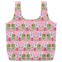 Floral Pattern Full Print Recycle Bags (l)  by SuperPatterns