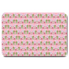 Floral Pattern Large Doormat  by SuperPatterns