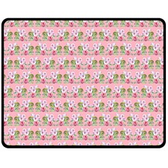 Floral Pattern Fleece Blanket (medium)  by SuperPatterns