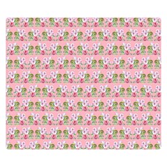 Floral Pattern Double Sided Flano Blanket (small)  by SuperPatterns