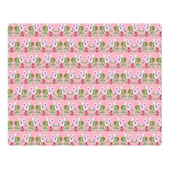 Floral Pattern Double Sided Flano Blanket (large)  by SuperPatterns