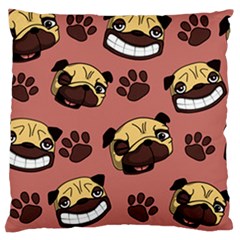 Happy Pugs Standard Flano Cushion Case (one Side)