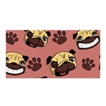 Happy Pugs Satin Wrap Front