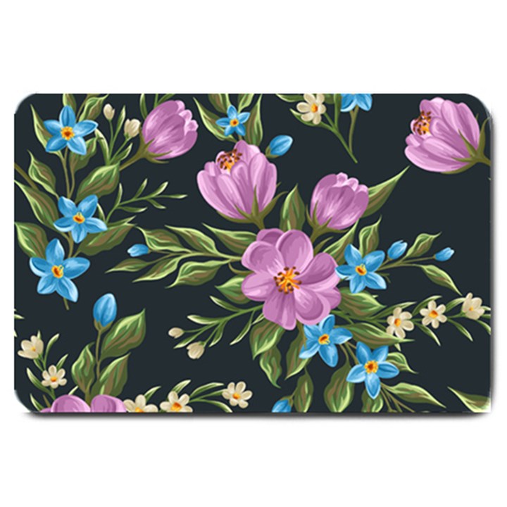 Beautiful Floral Pattern Large Doormat 