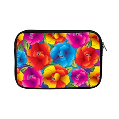 Neon Colored Floral Pattern Apple Ipad Mini Zipper Cases by Bigfootshirtshop