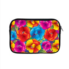 Neon Colored Floral Pattern Apple Macbook Pro 15  Zipper Case by Bigfootshirtshop