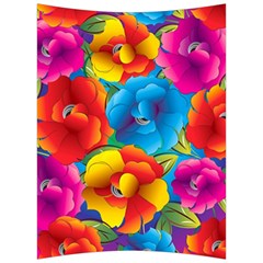 Neon Colored Floral Pattern Back Support Cushion by Bigfootshirtshop