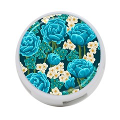 Light Blue Roses And Daisys 4-port Usb Hub (one Side) by Bigfootshirtshop