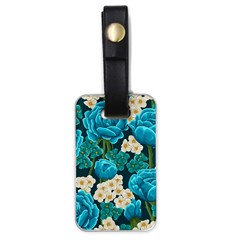 Light Blue Roses And Daisys Luggage Tags (one Side)  by Bigfootshirtshop