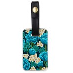 Light Blue Roses And Daisys Luggage Tags (One Side)  Front