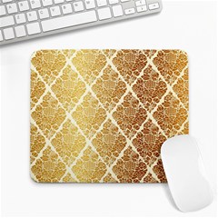 Vintage,gold,damask,floral,pattern,elegant,chic,beautiful,victorian,modern,trendy Large Mousepads by NouveauDesign