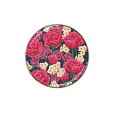 Pink Roses And Daisies Hat Clip Ball Marker (4 Pack) by Bigfootshirtshop