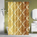 Vintage,gold,damask,floral,pattern,elegant,chic,beautiful,victorian,modern,trendy Shower Curtain 48  x 72  (Small)  Curtain(48  X 72 ) - 42.18 x64.8  Curtain(48  X 72 )