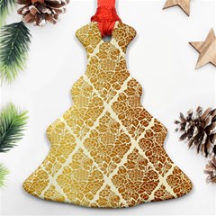 Vintage,gold,damask,floral,pattern,elegant,chic,beautiful,victorian,modern,trendy Ornament (christmas Tree)  by NouveauDesign