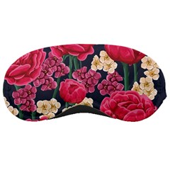 Pink Roses And Daisies Sleeping Masks by Bigfootshirtshop