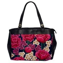 Pink Roses And Daisies Office Handbags by Bigfootshirtshop