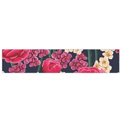 Pink Roses And Daisies Small Flano Scarf by Bigfootshirtshop