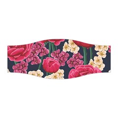 Pink Roses And Daisies Stretchable Headband by Bigfootshirtshop