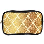 Vintage,gold,damask,floral,pattern,elegant,chic,beautiful,victorian,modern,trendy Toiletries Bags 2-Side Back