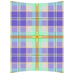 Blue And Yellow Plaid Back Support Cushion by Bigfootshirtshop