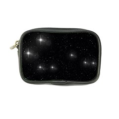 Starry Galaxy Night Black And White Stars Coin Purse by yoursparklingshop