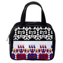 Bulgarian Folk Art Folk Art Classic Handbags (one Side) by Celenk