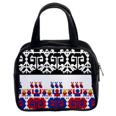 Bulgarian Folk Art Folk Art Classic Handbags (2 Sides) by Celenk