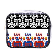 Bulgarian Folk Art Folk Art Mini Toiletries Bags by Celenk