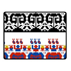 Bulgarian Folk Art Folk Art Fleece Blanket (small) by Celenk