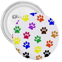 Pawprints Paw Prints Paw Animal 3  Buttons by Celenk