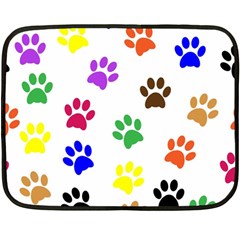 Pawprints Paw Prints Paw Animal Double Sided Fleece Blanket (mini)  by Celenk