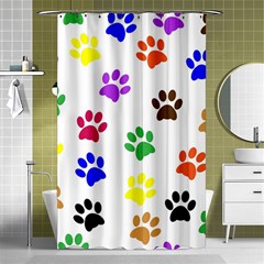 Pawprints Paw Prints Paw Animal Shower Curtain 48  X 72  (small)  by Celenk