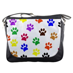 Pawprints Paw Prints Paw Animal Messenger Bags by Celenk