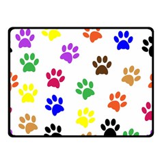 Pawprints Paw Prints Paw Animal Double Sided Fleece Blanket (small)  by Celenk