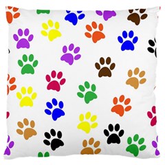 Pawprints Paw Prints Paw Animal Large Flano Cushion Case (one Side) by Celenk