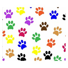 Pawprints Paw Prints Paw Animal Double Sided Flano Blanket (small)  by Celenk