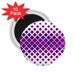 Pattern Square Purple Horizontal 2.25  Magnets (10 pack)  Front