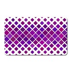 Pattern Square Purple Horizontal Magnet (Rectangular) Front