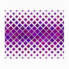 Pattern Square Purple Horizontal Small Glasses Cloth (2-side) by Celenk