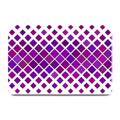 Pattern Square Purple Horizontal Plate Mats by Celenk