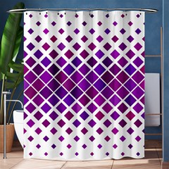 Pattern Square Purple Horizontal Shower Curtain 60  X 72  (medium)  by Celenk