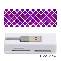 Pattern Square Purple Horizontal Memory Card Reader (stick)  by Celenk