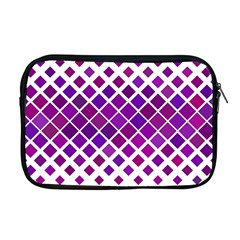 Pattern Square Purple Horizontal Apple Macbook Pro 17  Zipper Case by Celenk