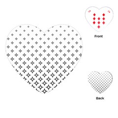 Star Pattern Decoration Geometric Playing Cards (heart)  by Celenk