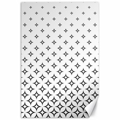 Star Pattern Decoration Geometric Canvas 24  X 36  by Celenk