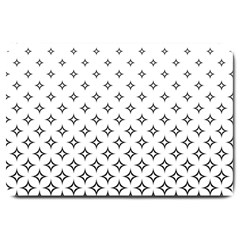 Star Pattern Decoration Geometric Large Doormat  by Celenk