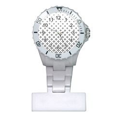 Star Pattern Decoration Geometric Plastic Nurses Watch by Celenk