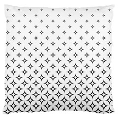 Star Pattern Decoration Geometric Large Flano Cushion Case (one Side) by Celenk