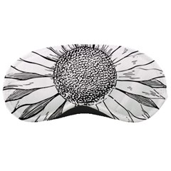 Sunflower Flower Line Art Summer Sleeping Masks by Celenk