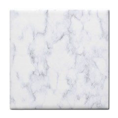 Marble Texture White Pattern Tile Coasters